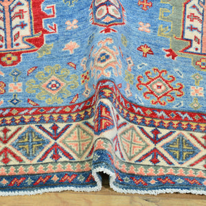 Hand-Knotted Caucasian Design Kazak Wool Handmade Rug (Size 4.0 X 5.9) Cwral-10611