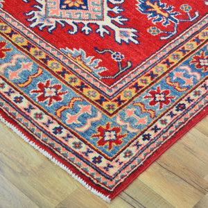Hand-Knotted Caucasian Design Kazak Wool Handmade Rug (Size 3.3 X 4.8) Cwral-10617