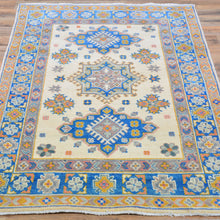 Load image into Gallery viewer, Hand-Knotted Handmade Colorful Geometric Design Wool Rug (Size 3.1 X 4.10) Cwral-10620