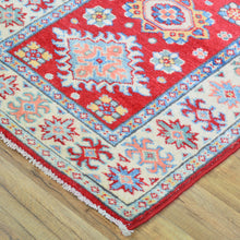 Load image into Gallery viewer, Hand-Knotted Kazak Tribal Design 100% Wool Handmade Rug (Size 2.1 X 5.5) Cwral-10626