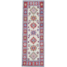 Load image into Gallery viewer, Hand-Knotted Kazak Tribal Design 100% Wool Handmade Rug (Size 2.0 X 5.9) Cwral-10629
