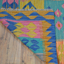 Load image into Gallery viewer, Hand-Woven Reversible Momana Kilim Handmade Wool Rug (Size 2.11 X 16.1) Cwral-10635