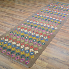 Load image into Gallery viewer, Hand-Woven Reversible Momana Kilim Handmade Wool Rug (Size 2.9 X 9.6) Cwral-10686