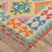 Load image into Gallery viewer, Hand-Woven Reversible Momana Kilim Handmade Wool Rug (Size 2.9 X 9.10) Cwral-10689