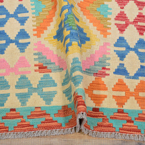 Hand-Woven Reversible Momana Kilim Handmade Wool Rug (Size 2.9 X 9.10) Cwral-10689