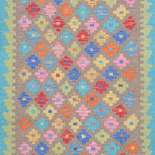Load image into Gallery viewer, Hand-Woven Reversible Momana Kilim Handmade Wool Rug (Size 2.8 X 8.0) Cwral-10698