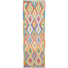 Load image into Gallery viewer, Hand-Woven Reversible Momana Kilim Handmade Wool Rug (Size 2.9 X 8.2) Cwral-10701