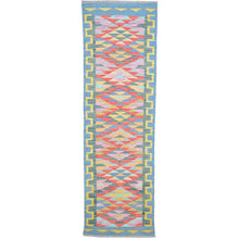 Load image into Gallery viewer, Hand-Woven Reversible Momana Kilim Handmade Wool Rug (Size 2.7 X 8.3) Cwral-10704