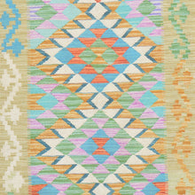 Load image into Gallery viewer, Hand-Woven Reversible Momana Kilim Handmade Wool Rug (Size 2.6 X 8.0) Cwral-10710