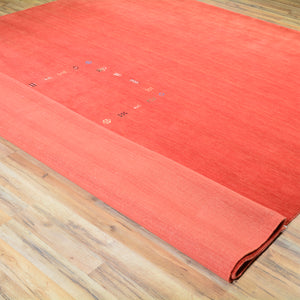 Oriental Loomed Red Gabbeh Modern Contemporary Design Rug (Size 8.0 X 10.0) Cwral-1077