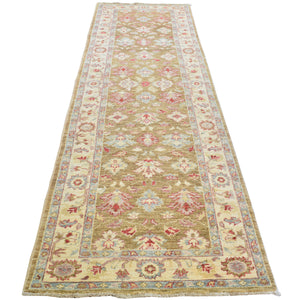 Hand-Knotted Afghan Tribal Chobi Oushak Design Rug 100% Wool (Size 2.7 X 9.10) Cwral-1494