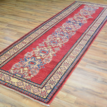 Load image into Gallery viewer, Hand-Knotted Kazak Tribal Design 100% Wool Handmade Rug (Size 3.3 X 10.8) Brral-1530