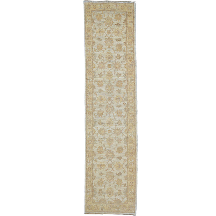 Hand-Knotted Peshawar Chobi Ziegler Design 100% Wool Rug (Size 2.7 X 9.10) Brrsf-405