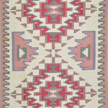 Load image into Gallery viewer, Hand-Woven Afghan Momana Reversible Kilim Wool Oriental Rug (Size 6.4 X 10.1) Cwral-10158