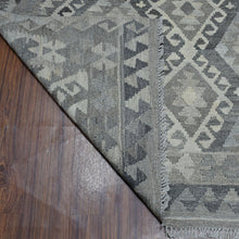 Load image into Gallery viewer, Hand-Woven Afghan Momana Reversible Kilim Wool Oriental Rug (Size 6.8 X 9.5) Cwral-10164