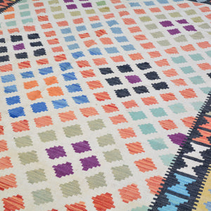 Hand-Woven Tribal Reversible Handmade Oriental Wool Kilim Rug (Size 5.10 X 7.9 ) Cwral-10188