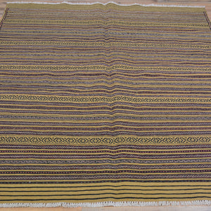 Hand-Woven Tribal Afghan Surmai Sumak Handmade Wool Rug (Size 4.8 X 6.0) Cwral-10200