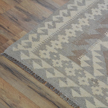 Load image into Gallery viewer, Hand-Woven Afghan Momana Reversible Kilim Wool Oriental Rug (Size 4.3 X 6.0) Cwral-10206