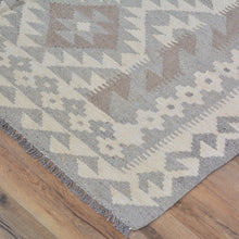 Load image into Gallery viewer, Hand-Woven Afghan Momana Reversible Kilim Wool Oriental Rug (Size 4.3 X 6.0) Cwral-10206