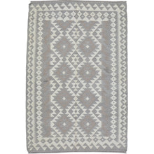 Load image into Gallery viewer, Hand-Woven Afghan Momana Reversible Kilim Wool Oriental Rug (Size 4.4 X 6.1) Cwral-10224