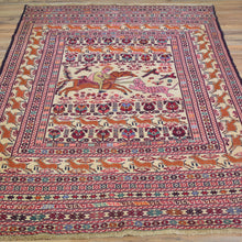 Load image into Gallery viewer, Hand-Woven Afghan Tribal Pictorial Sumak Wool Oriental Rug (Size 4.1 X 5.10) Cwral-10227