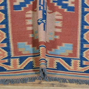 Hand-Woven Fine Afghan Tribal Reversible Wool Oriental Kilim Rug (Size 2.5 X 11.4) Cwral-10236