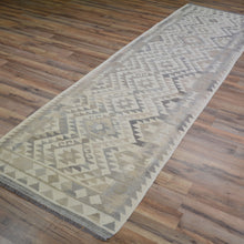 Load image into Gallery viewer, Hand-Woven Tribal Reversible Wool Oriental Momana Kilim Rug (Size 2.9 X 9.9) Cwral-10239