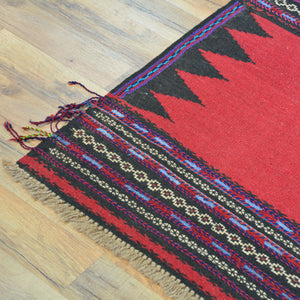 Hand-Woven Tribal Baluchi Dastarkhwan Oriental Kilim Rug (Size 2.9 X 9.10) Cwral-10245