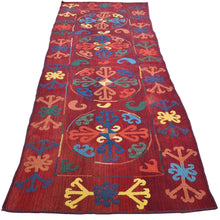 Load image into Gallery viewer, Hand-Woven Tribal Afghan Suzani Traditional Oriental Kilim Rug (Size 3.1 X 9.0) Cwral-10248