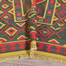 Load image into Gallery viewer, Hand-Woven Tribal Turkish Reversible Wool Oriental Kilim Rug (Size 3.1 X 8.10) Cwral-10257