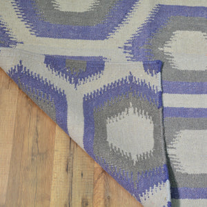 Hand-Woven Modern Gabbeh Reversible Wool Oriental Kilim Rug (Size 2.7 X 7.10) Cwral-10266