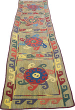 Load image into Gallery viewer, Hand-Woven Tribal Afghan Suzani Traditional Oriental Kilim Rug (Size 2.1 X 9.8) Cwral-10275