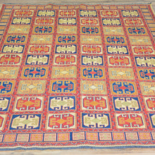 Load image into Gallery viewer, Hand-Woven Afghan Soumack Tribal Geometric Handmade Wool Rug (Size 5.1 X 7.0) Brrsf-1131