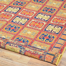 Load image into Gallery viewer, Hand-Woven Afghan Soumack Tribal Geometric Handmade Wool Rug (Size 5.1 X 7.0) Brrsf-1131