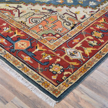 Load image into Gallery viewer, Hand-Knotted Heriz Design Traditional Handmade Wool Rug (Size 9.0 X 12.2) Brrsf-1200