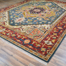 Load image into Gallery viewer, Hand-Knotted Heriz Design Traditional Handmade Wool Rug (Size 9.0 X 12.2) Brrsf-1200