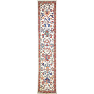 Hand-Knotted Fine Peshawar Chobi Design 100% Wool Rug (Size 2.5 X 11.8) Brrsf-1824