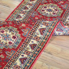 Load image into Gallery viewer, Hand-Knotted Oriental Super Kazak Caucasian Design 100% Wool Rug (Size 2.0 X 5.8) Brral-1848