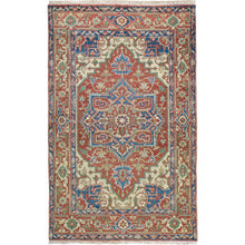 Load image into Gallery viewer, Hand-Knotted Fine Oriental Serapi Heriz Design Wool Rug (Size 4.0 X 6.2) Brrsf-675