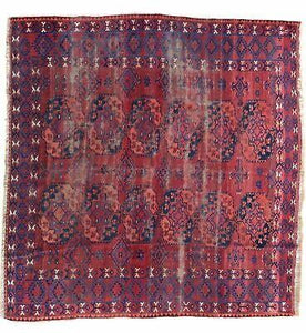 Hand-Knotted Afghan Ersari Wool Handmade (Size 6.10 X 7.3) Brrsf-3