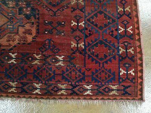 Hand-Knotted Afghan Ersari Wool Handmade (Size 6.10 X 7.3) Brrsf-3