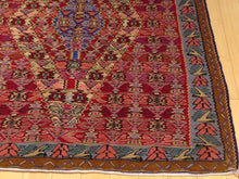 Load image into Gallery viewer, Senneh Kilim Geometric Design Handmade Lovely Handwoven Real Wool Amazing Unique Rug