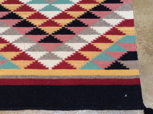 Fine Southwestern Design Handmade Artisan Handwoven Real Wool Classy Amazing Unique Rug