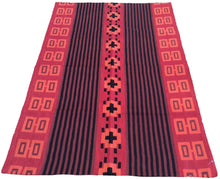 Load image into Gallery viewer, Chainstitch Stitch Kashmir Southwestern Handmade Handwoven Real Wool Classy Amazing Unique Rug