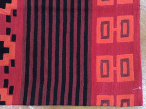 Chainstitch Stitch Kashmir Southwestern Handmade Handwoven Real Wool Classy Amazing Unique Rug