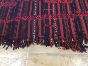 Kurdish Runner Tribal Design Hand-Knotted Hand-Woven 100-Percent Wool 