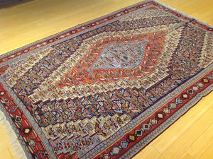 2X9 Interior-Decorator Pretty Handwoven Reversible Persian Sanna Kilim Classy Flatweave Handmade Rug