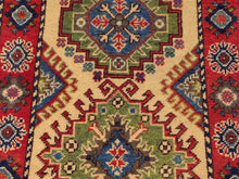 Load image into Gallery viewer, Fine Interior-Decorator Handknotted Tribal Kazak Real Wool Handmade Oriental Amazing Unique Rug