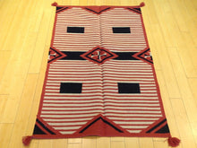 Load image into Gallery viewer, Southwestern Design Pretty Handwoven Dhurrie Reversible Kilim Real Wool Amazing Unique Rug