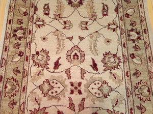 Fine Oriental Peshawar Chobi Floral Design 100-Percent Wool Runner-Rug 